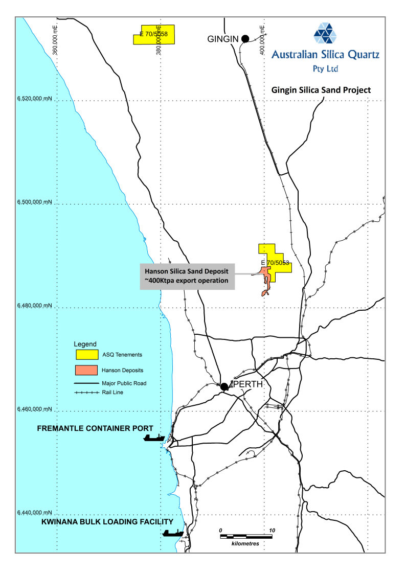 Gingin project map