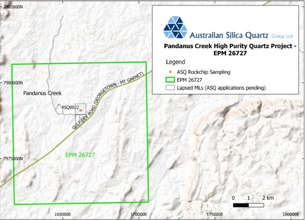 Pandanus Creek Tenement Map