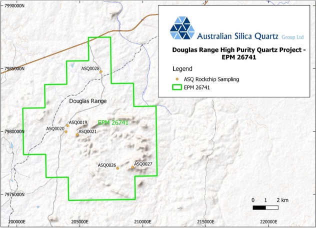 EPM 26741 Douglas Range Tenement Map